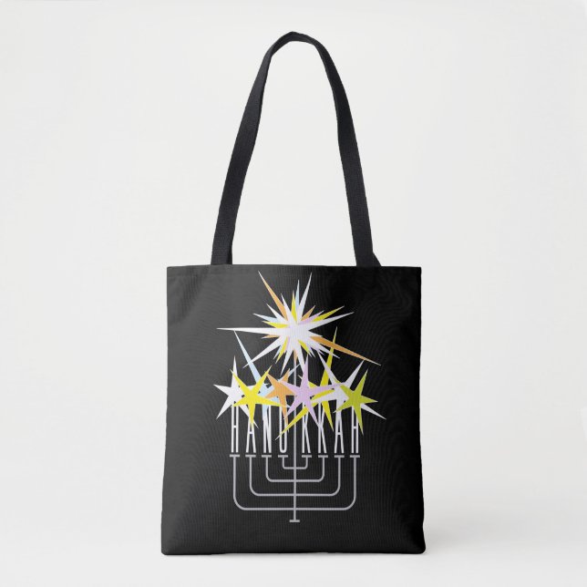 Bolso De Tela Luces de Hanukkah (Anverso)