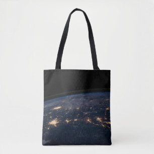 Bolso De Tela Luces De La Ciudad Del Sur De Estados Unidos.