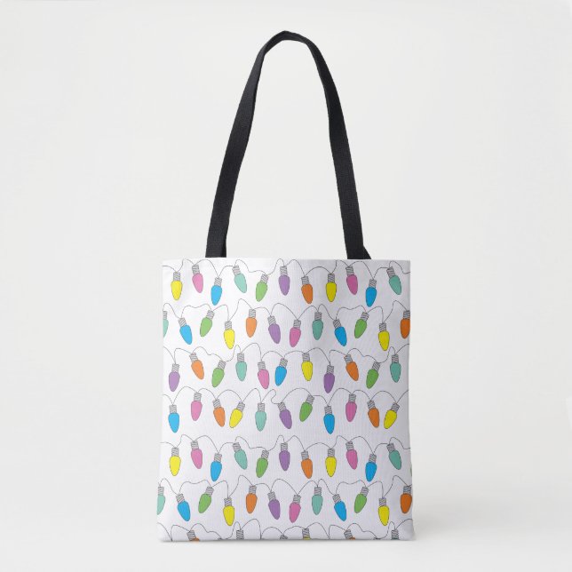 Bolso De Tela Luces de navidad (Anverso)