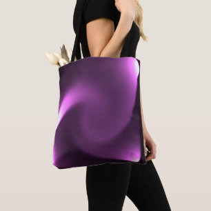 Bolso De Tela Luces de torsión púrpura