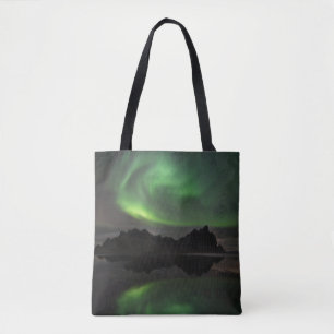 Bolso De Tela Luces del Norte Playa Vestrahorn Hofn, Islandia