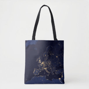 Bolso De Tela Luces En Varias Ciudades Europeas Y Nórdicas.