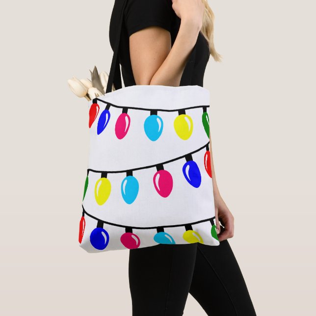 Bolso De Tela Luces navidades (Detalle)