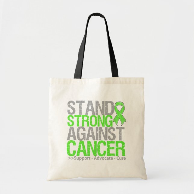 Bolso De Tela Lucha contra el cáncer de linfoma (Frente)