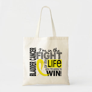 Bolso De Tela Lucha de mi cáncer de vejiga de la vida