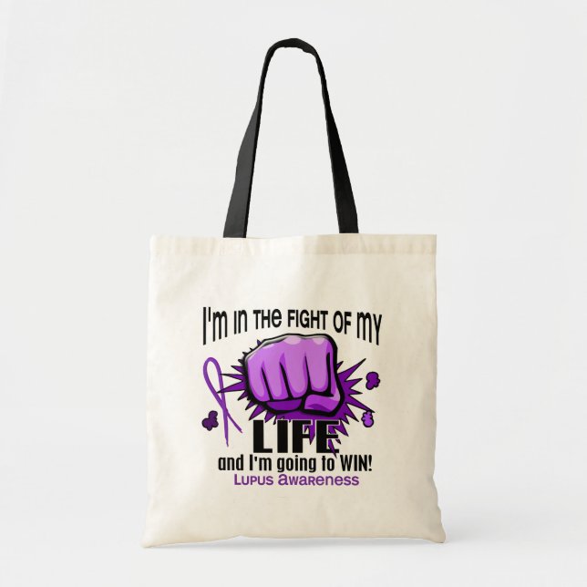Bolso De Tela Lucha de mi lupus de la vida 2 (Frente)