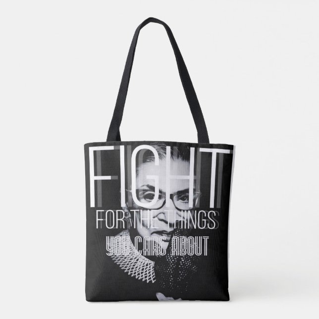 Bolso De Tela Lucha de Ruth Bader Ginsburg para las cosas que (Reverso)