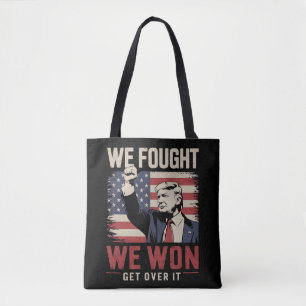 Bolso De Tela Luchamos Ganamos Supéralo Trump 47º Presidente