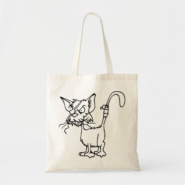 Bolso De Tela Luchas De Gato Heridas De Banda De Animales (Frente)