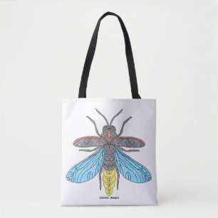 Bolso De Tela Luciérnaga (blanca individual) - Tote
