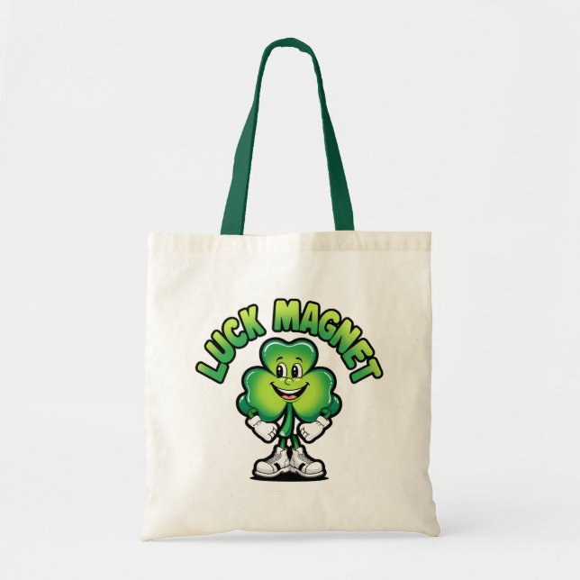 Bolso De Tela Luck Magnet clover (Frente)