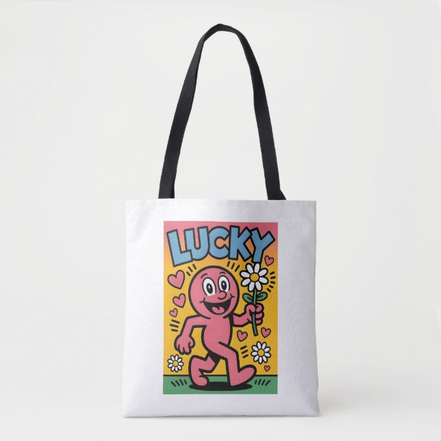 Bolso De Tela Lucky. (Anverso)