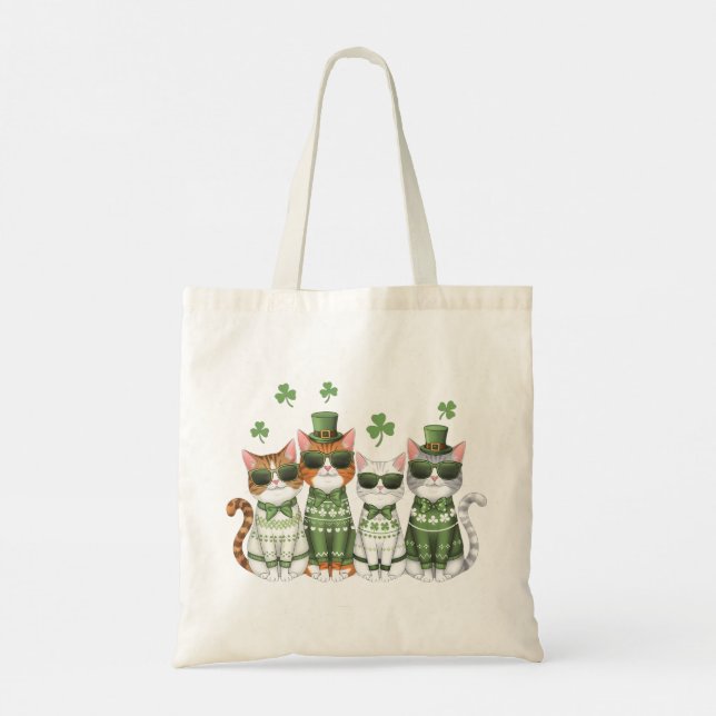 Bolso De Tela Lucky Cats (Reverso)