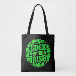 Bolso De Tela Lucky Irish Clovers