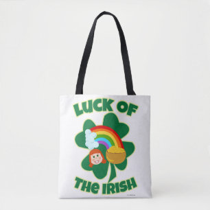 Bolso De Tela Lucky Irish Cute Shamrock Personalizado
