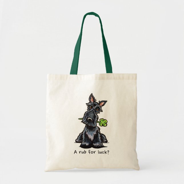 Bolso De Tela Lucky Scottie Dog (Frente)