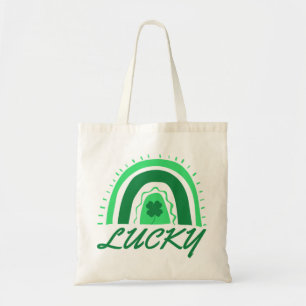 Bolso De Tela Lucky Shamrock Rainbow