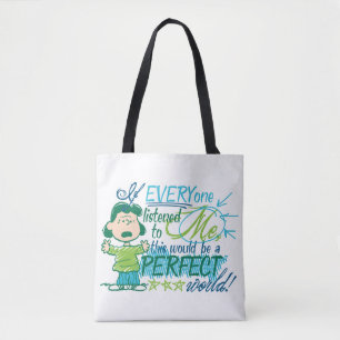 Bolso De Tela Lucy "Si Todos Me Escucharan..."