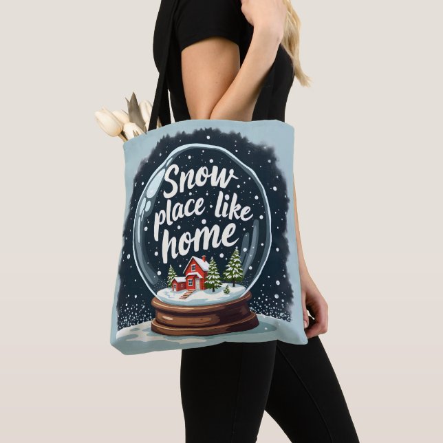 Bolso De Tela Lugar de nieve como oferta de vacaciones en casa (Detalle)