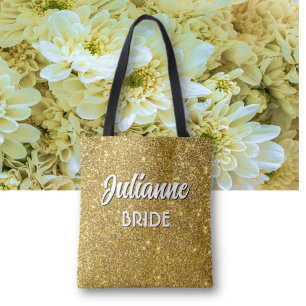 Bolso De Tela ¡Lujo de la novia! Fiesta de boda personalizada y