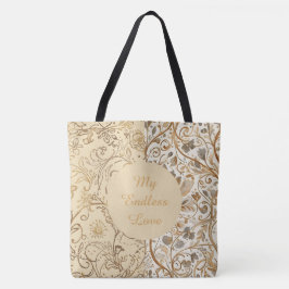 Bolso De Tela Lujo, Día de San Valentín, Encantador Patrón de Fl