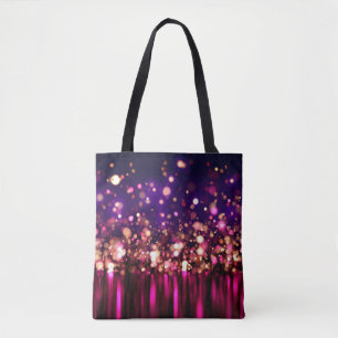 Bolso De Tela Lujoso fondo purpurina y luminoso.