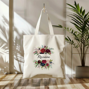 Bolso De Tela Lujoso y caprichoso Boho Floral Bridesmaid 