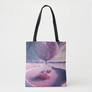 Bolso De Tela Luminoso corazón de la noche