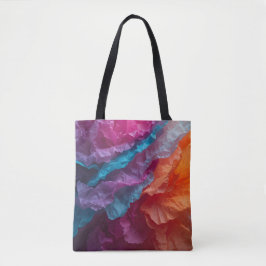 Bolso De Tela Luminous Abstract Tissue Paper Layers