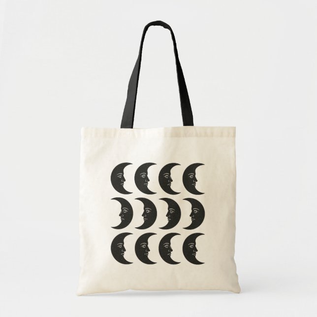Bolso De Tela Luna (Frente)
