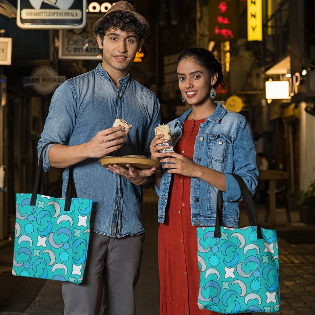 Bolso De Tela Luna Azul nublada (Subido por el creador)