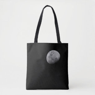 Bolso De Tela Luna con cielo negro   Zambia, South Luangwa