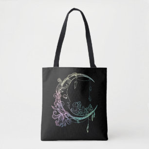 Bolso De Tela Luna De Gótico Pastel Crescent De Wicca Gótico