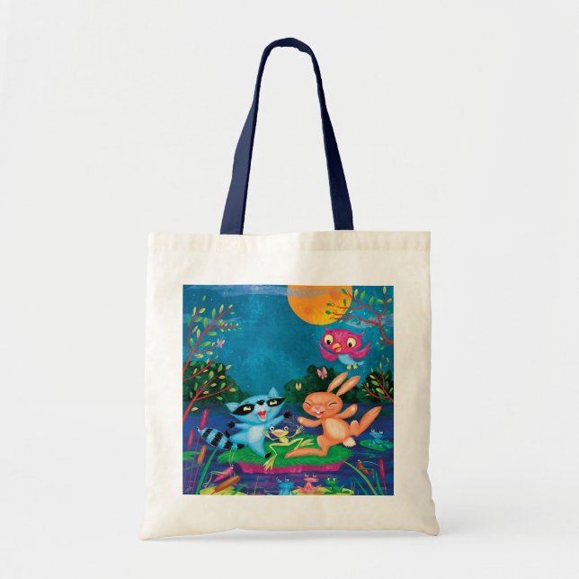 Bolso De Tela Luna del otoño (Frente)