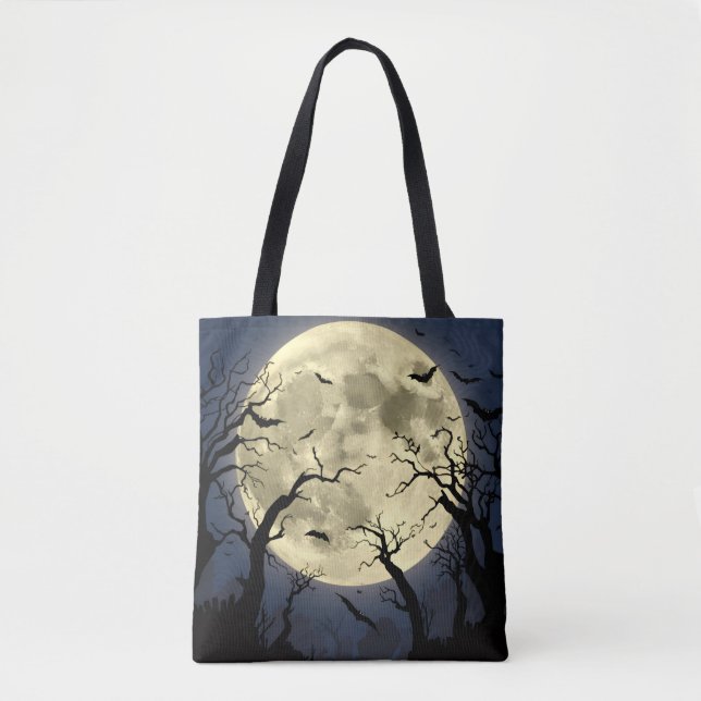 Bolso De Tela Luna llena de fantasía (Anverso)