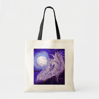 Bolso De Tela Luna lunar púrpura azul de Pegaso Pegacorn del