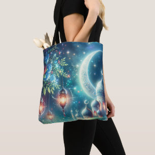 Bolso De Tela Luna mágica de Ramadán y mezquita
