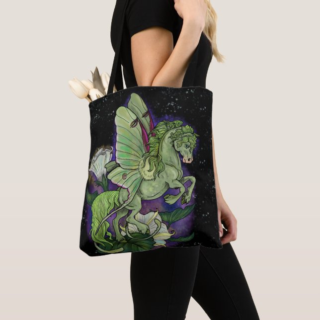 Bolso De Tela Luna Moonduster Moth Fairy Horse Tose Bag (Detalle)