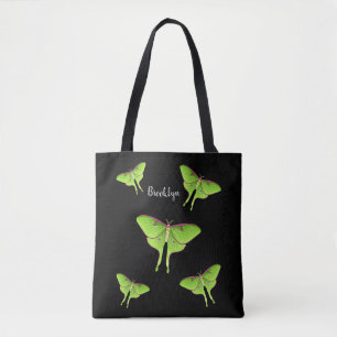 Bolso De Tela Luna Moth cartoon illustration