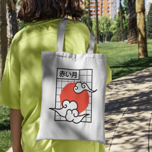 Bolso De Tela Luna Roja Japonesa (Subido por el creador)