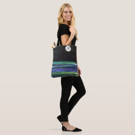 Bolso De Tela Luna sobre el agua - ilustraciones