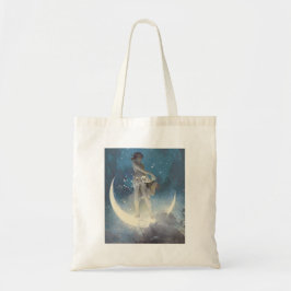 Bolso De Tela Luna y estrellas
