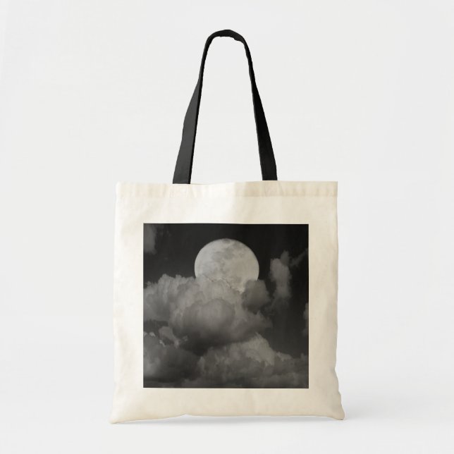 Bolso De Tela Luna y nubes sobre Kansas (Frente)