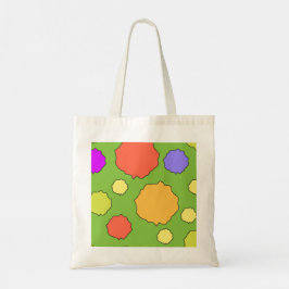 Bolso De Tela Lunares retro coloridos brillantes y audaces