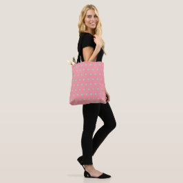 Bolso De Tela Lunares rosados verdes geométricos
