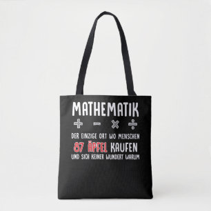 Bolso De Tela Lustiger Mathe Nervio Spruch Mathematik Schule