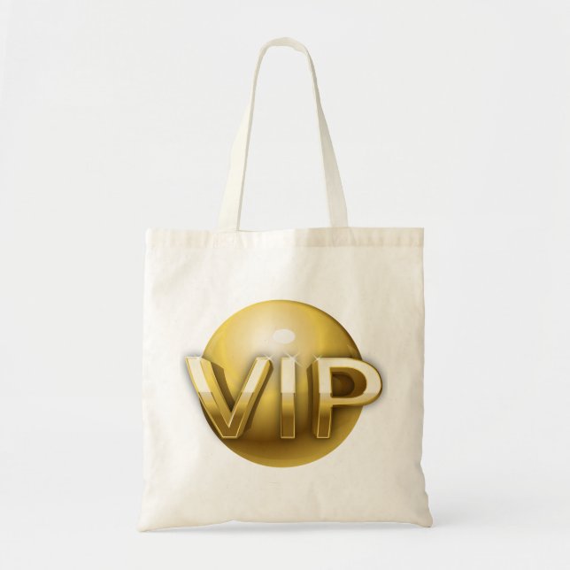 Bolso De Tela Luxury 3D Gold VIP Emblem (Frente)