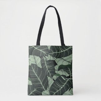 Bolso De Tela Luxury nature leaves background. Floral pattern, T