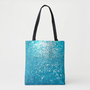 Bolso De Tela Luz azul abstracta en el fondo