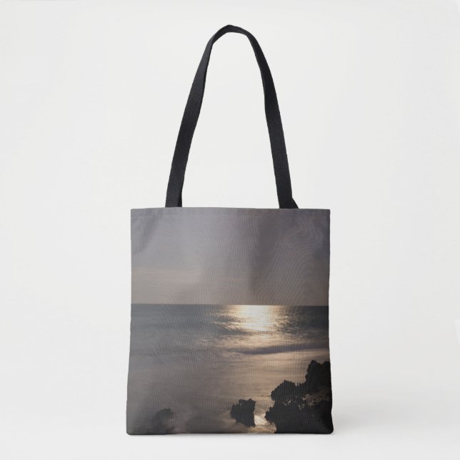 Bolso De Tela Luz de la luna sobre el océano (Anverso)